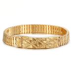 Yahoo! Yahoo!ショッピング(ヤフー ショッピング)PW 高品質316Lステンレス 18kメッキ ファッションブレスレット 幅10mm 周囲220mm 27g /   バングル[ラッピング対応] 条件付送料無料60467