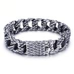 Yahoo! Yahoo!ショッピング(ヤフー ショッピング)PW 高品質316Lステンレス ファッション ブレスレット 幅15mm 周囲220mm 76g /   バングル[ラッピング対応] 条件付送料無料60552