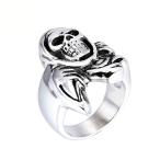 Yahoo! Yahoo!ショッピング(ヤフー ショッピング)PW 高品質316Lステンレス シルバー銀色 獣の爪 髑髏 指輪 / 幅25mm 16-26号 17g  リング[ラッピング対応] 条件付送料無料60651