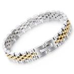 Yahoo! Yahoo!ショッピング(ヤフー ショッピング)バングル[ラッピング対応] PW 高品質316Lステンレス シルバー ゴールド 上品なデザイン シンプル bracelet /  長さ200mm 幅9mm 27g 条件付送料無料60789