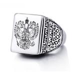 Yahoo! Yahoo!ショッピング(ヤフー ショッピング)指輪 リング[ラッピング対応] PW 精良SUS316L製 シルバー銀色 ロシアの国章 双頭の鷲 印台 ring /  幅23mm 14-28号 20g 条件付送料無料61243