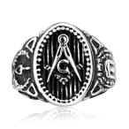 Yahoo! Yahoo!ショッピング(ヤフー ショッピング)指輪 リング[ラッピング対応] PW 精良SUS316L製 シルバー銀 ゴールド金 フリーメイソン Freemason ring /  幅25mm 14-28号 12g 条件付送料無料61316