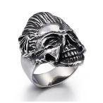 Yahoo! Yahoo!ショッピング(ヤフー ショッピング)指輪 リング[ラッピング対応] PW 精良SUS316L製 シルバー銀色 パンク風 髑髏 スカル ring /  幅24m 16-26号 18g 条件付送料無料61347