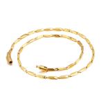 Yahoo! Yahoo!ショッピング(ヤフー ショッピング)ネックネス[ラッピング対応] PW 精良SUS316L製 18Kゴールド金 針葉のモチーフ 上品 ファッション ネックネス /  長さ600mm 幅4mm 条件付送料無料61713