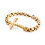 Yahoo! Yahoo!ショッピング(ヤフー ショッピング)バングル[ラッピング対応] PW 精良SUS316L製 銀金灰の3色 十字架 クロス corss bracelet /  長さ220mm 幅8mm 条件付送料無料62009