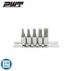 PWT 1/4インチ 6.35mm ヘックスビットソケットセット H3,H4,H5,H6,H8 IBS14HSET