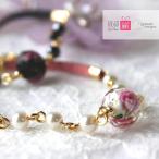 Yahoo! Yahoo!ショッピング(ヤフー ショッピング)薔薇 本皮 レザー 16金コーティング かわいい ゴールド とんぼ玉 シンプル ピンク ゆめかわいい ゴシック ブラック パール レディース 女性 アクセサリー ギフト