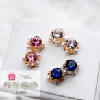 Yahoo! Yahoo!ショッピング(ヤフー ショッピング)パール 花 シンプル ピアス 樹脂ピアス 金属アレルギー イヤリング ノンホールピアス アクセサリー 白 ブルー ピンク かわいい ギフト プレゼント レディース