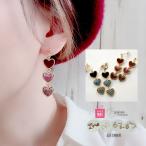 Yahoo! Yahoo!ショッピング(ヤフー ショッピング)ハート ベロア ピアス イヤリング 金属アレルギー 樹脂ピアス シンプル かわいい  送料無料  冬 アクセサリー 女性 レディース ギフト プレゼント　ポイント消化