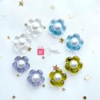 Yahoo! Yahoo!ショッピング(ヤフー ショッピング)花 花モチーフ ピアス 樹脂ピアス 金属アレルギー イヤリング ガラス シンプル かわいい アクセサリー プレゼント ギフト レディース 女性 送料
