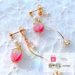 Yahoo! Yahoo!ショッピング(ヤフー ショッピング)花 パール ピアス イヤリング チタンピアス アクセサリー かわいい  可愛い おしゃれ 個性的 大ぶり ゴールド ギフト プレゼント 女性 大きめ
