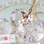 【K16GP】虹色あぶくと星屑ダイヤネックレス ダイヤ ひし形 大人かわいい シンプルコーデ ネックレス レジン 鹿 キラキラ ゴールド 上品 星　ポイント消化