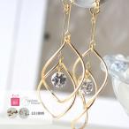 ねじれフープピアスorイヤリング シンプル コーデ 大人かわいい ピアス 樹脂ピアス イヤリング ギフト プレゼント　ポイント消化