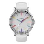 Timex Heritage Easy Reader White Leather Strap Unisex Watch T2N791