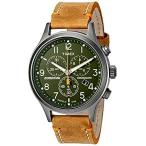 特別価格Timex タイメックス メンズ Expedition Scout クロノグラフ レザーバンド ストラップ 腕時計 Mens Standard Tan好評販売中