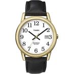 特別価格Timex #T2H291 Men's Indiglo Easy Reader White Dial Leather Band Analog Watc好評販売中