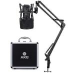 特別価格AKG P220 High-Performance Large Diaphragm True Condenser Microphone Bundle with Knox Gear Desktop Boom Scissor Arm Mic Stand ＆ Knox好評販売中