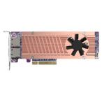 特別価格QNAP QM2-2P410G2T 2 x PCIe Gen4 NVMe SSD &amp; 2 x 10GbE (10G/5G/2.5G/1G/100M) 好評販売中