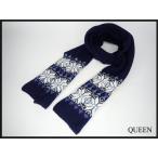 HOUSE of YORK Британия производства шерсть muffler * house ob yoke / Scotland производства Англия производства / снег рисунок / женский /25 бог 1-30