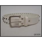 MIEKO UESAKO jeans заклепки кожаный ремень *81cm~93cm* Mieko Uesako джинсы / белый белый / женский мужской /25.2-30