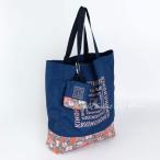 [ бесплатная доставка ][LIBERTY FABRICS].no страна магазин Liberty принт эко-сумка темно-синий compact сумка подарок tepa земля внизу эко-сумка почтовая доставка почтовая отправка 