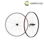 ショッピングmtb サイクルデザイン ホイール 26 MTB 1.75-2.125 リア AV 8/9S リムブレーキ OLD135 cycledesign