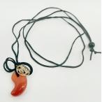 勾玉まが玉ペンダントネックレスレッ...