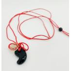 勾玉まが玉ペンダントネックレスブラ...