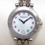 稼働品 PEQUIGNET ペキニエ レディース腕時計 11Pダイヤ 370 シェル文字盤