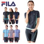 ショッピング体型カバー FILA フィラ レディース フィットネス 水着 ウェア 2点セット めくれ防止 311203 311-203 セパレート 体型カバー パット付き