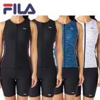 FILA フィラ レディース フィットネス 水着 ウェア 2点セット めくれ防止 315619 315-619 セパレート 体型カバー パット付き