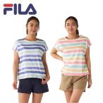 FILA フィラ レディース フィットネス 水着 ウェア 4点セット パット付き セパレート 324604 324-604 水着 YOGA スポーツウェア ランニングウェア