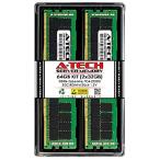A-Tech 64GB (2x32GB) RAM for Supermicro SuperServer 1019D-14CN-FHN13TP X11SDW-14CNT-TP13F | DDR4 2666MHz PC4-21300 ECC Registered RDIMM 2Rx4 1.2V - Se