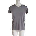 100% шелк круглый вырез рубашка ( серый )