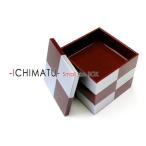 重箱 市松BOX 小(4寸) 銀朱 /モダン重箱シリーズ