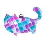 Yahoo! Yahoo!ショッピング(ヤフー ショッピング)【猫グッズ・革・レザー】猫のかたちをしたリップクリームケース ステンドグラスシリーズ「モナリザ」 クアトロガッツ