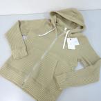 ショッピング半額 定価2,2万円の半額シーグリーンsea green新品タグ付タトラスジャパン鬼ワッフルパーカージップアップ極太紐フーディXL茶(qz13346)