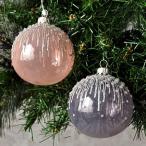 Kaemingk カイミング ガラスボール ６個入りＢＯＸセット ピンク＆ライラック 6318【クリスマス Christmas Xmas 飾り 装飾 雑貨 おしゃれ】