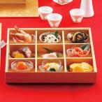 【取り寄せ】<br>料理箱 白木遊彩箱 九ツ仕切27023<br>【盛器 お弁当箱 木製 糸格子  懐石 和食 料亭 割烹】