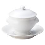 ショッピング皿 【取り寄せ商品】SOUP BOWL LION -ライオントリュフ-　トリュフ受け皿セット 中　ホワイト　【日本製】