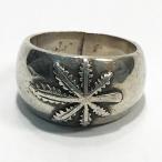 Yahoo! Yahoo!ショッピング(ヤフー ショッピング)SV925  カンナビス 麻 デザイン シルバー メンズリング 指輪 Ring シルバー qoj.2110