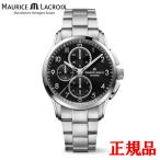 正規品 MAURICE LACROIX モーリスラクロア PONTOS CHRONOGRAPH 43mm 自動巻き メンズ腕時計 PT6388-SS002-320-1
