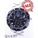 タグホイヤーアクアレーサークロノグラフクオーツブラック文字盤CAN1010.BA0821新品仕上げ済