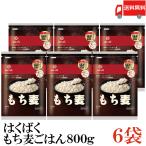 ショッピングもち麦 もち麦 はくばく もち麦ごはん 800g 6袋 送料無料