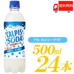 ショッピングカルピス カルピスソーダ 500ml ×24本 ペットボトル 送料無料