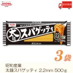 昭和産業 パスタ 太麺スパゲッティ 2.2mm 500g ×3袋 送料無料