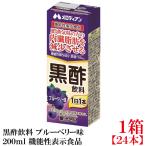 メロディアン 黒酢飲料 ブルーベリー味 200ml ×1箱【24本】（機能性表示食品）