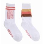 Roxy ロキシー 2PK RX CREW SOCKS A MEL0 レディース ソックス