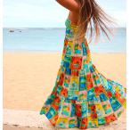 【28日-1日はボーナスストア+10%】セール SALE ROXY ロキシー ATLAS SUNSHINE COASTLINE MAXI ドレス