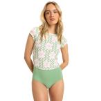 【9日-12日はボーナスストア+10%】ROXY ロキシー HIBISCUS DAZE SS ONESIE 2 ラッシュガード サーフィン 海水浴 夏 水泳 ビーチウェア